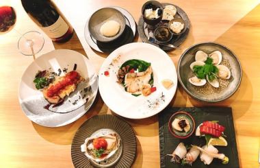 "旬の魚介と余市ワインポーク” 北海道の旬を味わうVARIO人気コース　5,500円