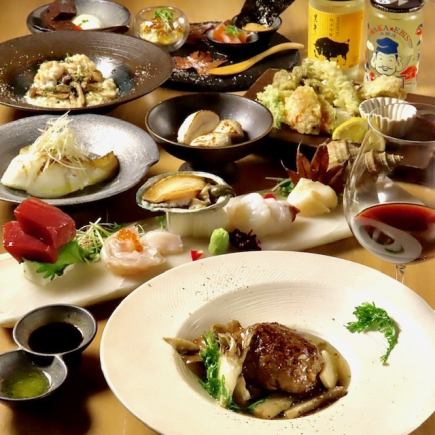 今日は贅沢に。鮑,雲丹,蟹など豪華新鮮魚介堪能コース全7品8000円（飲み放題別途）