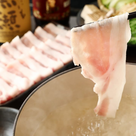[2H All-You-Can-Eat & Drink] Limited to Fridays, Saturdays, and days before holidays★All-you-can-eat domestic pork shabu-shabu course♪ (6 dishes in total) 4,480 yen