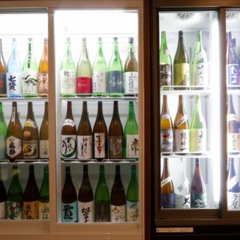 時間無制限飲み放題【料理単品】日本酒100種&ビール・サワー・ハイボール・ソフトドリンク全て