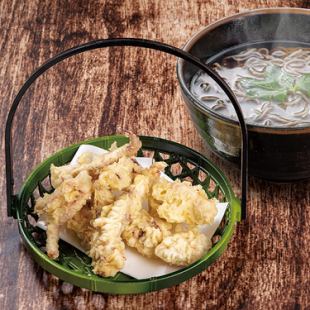 いかゲソと軟骨の天ぷらそば