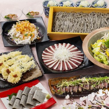 ◆飲放込◆春宴会【全7品】ゆず香る鴨の南蛮鍋コース 2h 5,480円