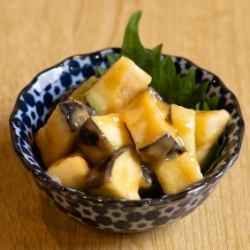 水茄子の酢みそ和え
