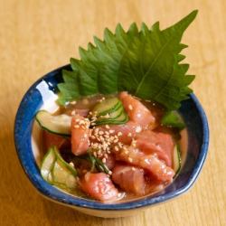 まぐろの卵黄漬け
