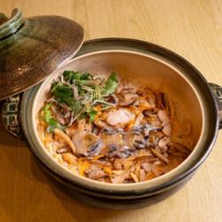 北海道　あわびの釜飯