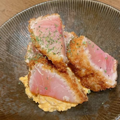 Bluefin tuna rare cutlet