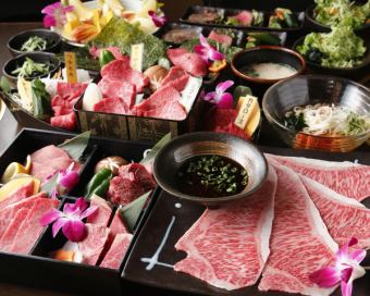 OK on the day! [Kurofune course] Special Yamagata beef funemori, jubako, meat sushi! (Cooking only/120 minutes) 7500 yen including tax