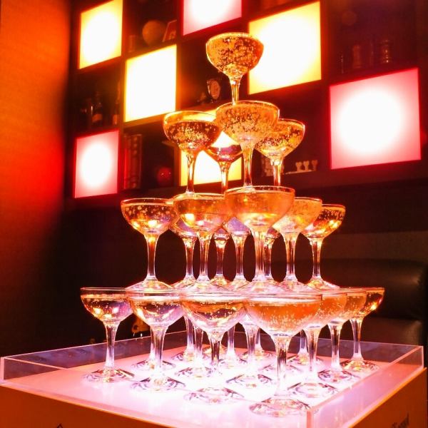 ≪貸切は15名様まで☆≫3～6名様＋1000円or7名～15名＋500円で豪華シャンパンタワーサービス♪