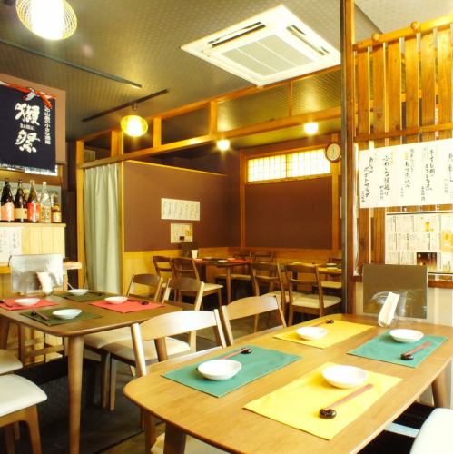 We can reserve up to 30 people! The inside of the store with a panoramic view is perfect for charter.[Kashiwa Nabe Sake All-you-can-drink Shochu]