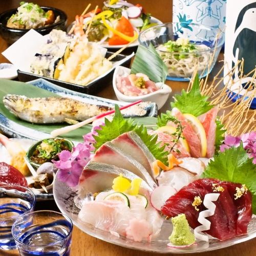 7 dishes with all-you-can-drink for 2 hours 5,500 yen