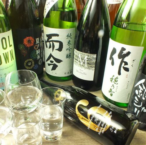 豊富な日本酒メニュー