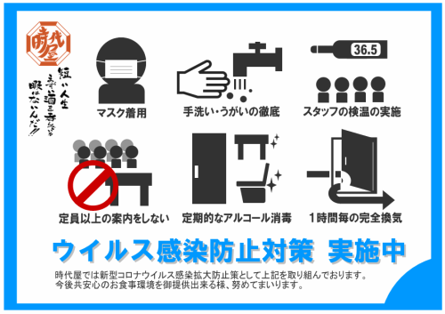 ウィルス感染防止対策