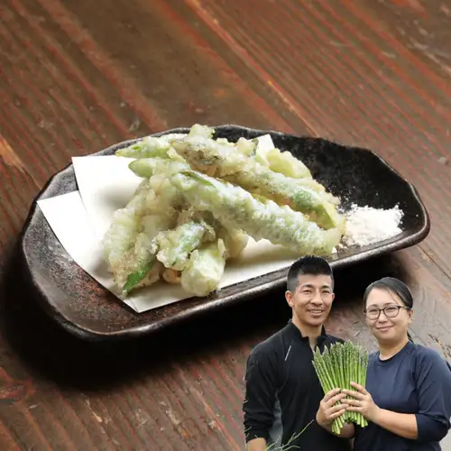 アスパラの天ぷら