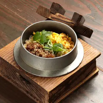 京鴨そぼろ釜飯