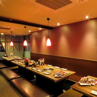 It is a tatami mat seat, which is rare in the Gyu-Kaku store.You can enjoy your party in a relaxed manner.