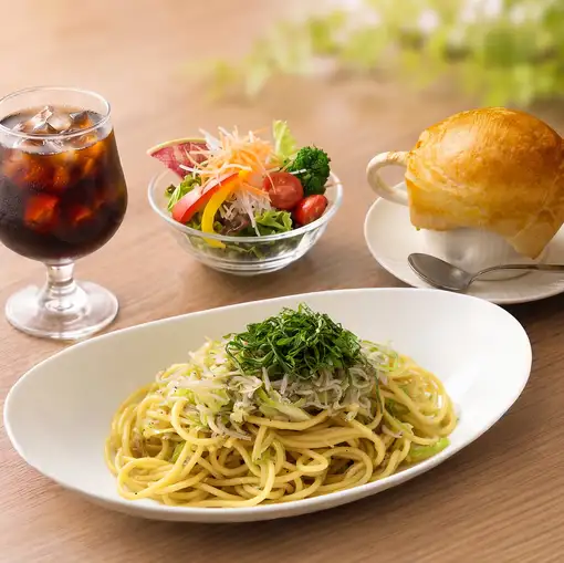 大葉としらすの和風パスタ　【Ｃセットランチ】