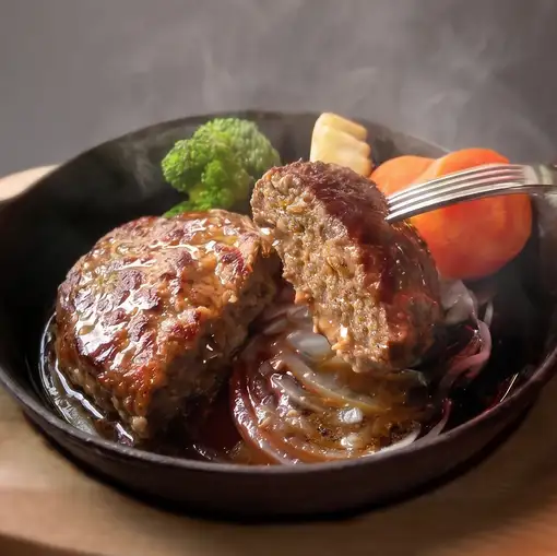 ＜ランチ限定価格＞山形牛ハンバーグ　（ライスまたはパン付き）