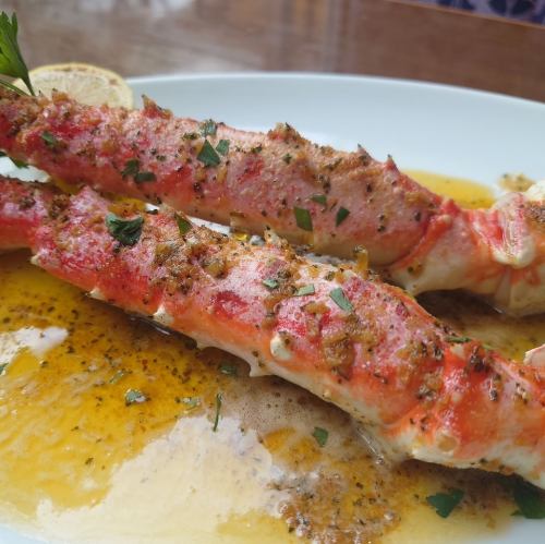 "Ganjoune 가마"로 구워주는 구운 타바바 게 마늘 버터 소스 (2 개)