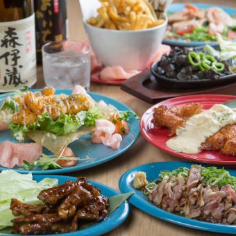 8 popular dishes + 100 minutes of all-you-can-drink included ◎ Jet's satisfying course, perfect for drinking parties 2,860 yen (tax included)