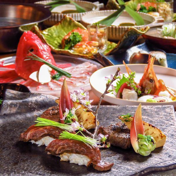 An 8-course course where you can enjoy assorted sashimi and muddy pork steak.