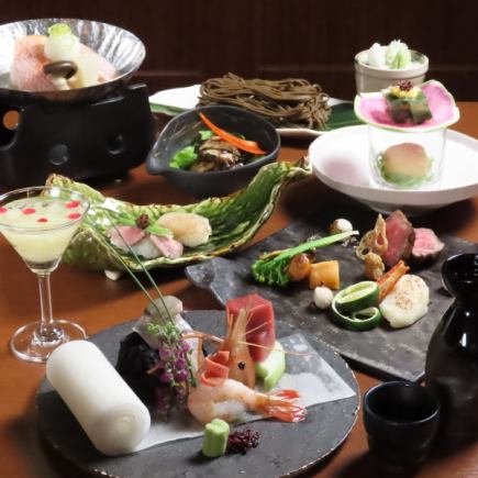 [Special Course] Fresh sashimi, Wagyu steak, and other 8 dishes, 12,000 yen (tax included)