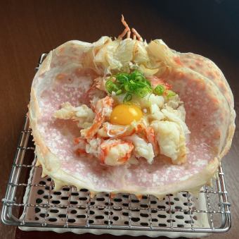 たらば蟹甲羅焼