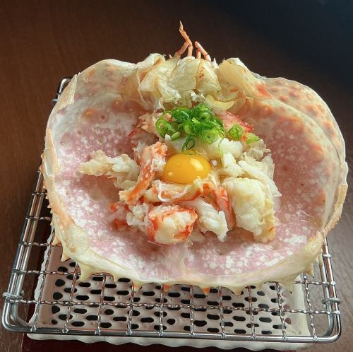 たらば蟹甲羅焼