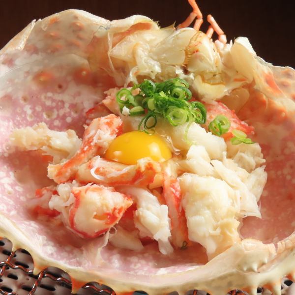 道産たらば蟹甲羅焼き