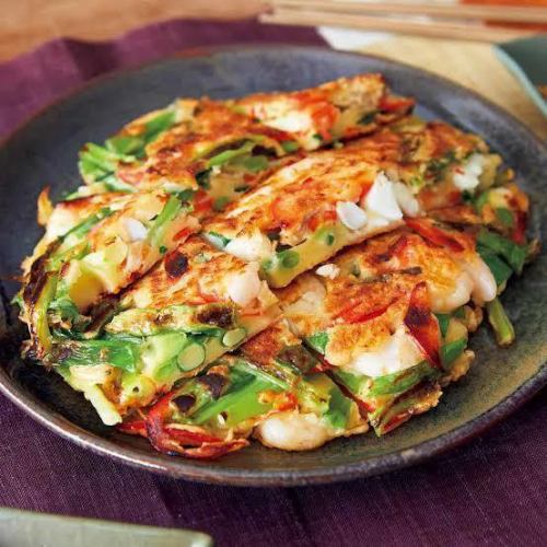 Seafood pancake