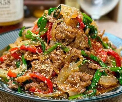 Stir-fried bulgogi and vegetables