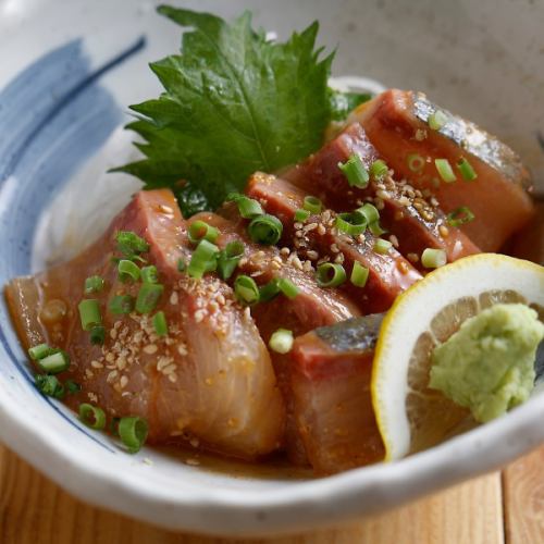Pickled fish with sesame sauce
