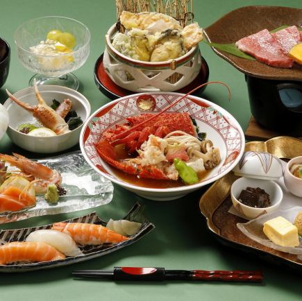 【ムスリム和食】牛ステーキやロブスターを堪能「ひくまー光コース」《全9品》11,000円