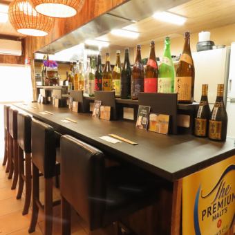 カウンター席です。