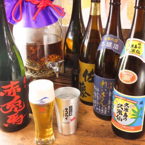日本酒、焼酎、泡盛など九州の地酒を厳選して取り揃えております♪