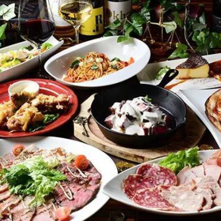 【お肉のコース】全10品飲み放題120分付き5000円(税込)