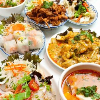 Enjoy Thai course with 6 dishes★2900 yen