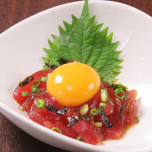 Repeat customers love the tuna yukke