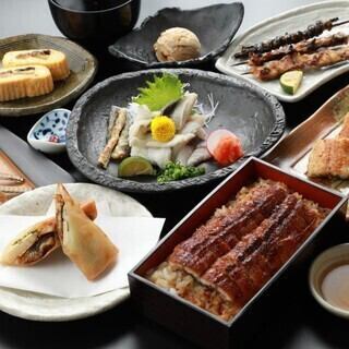 鰻尽くし会席 大菊 ～心臓から始まり全身を召し上がるうなぎ尽くし。当店、最高のお料理会席