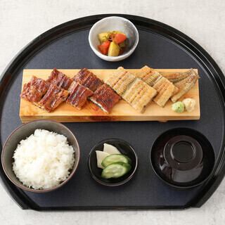 当店限定！蒲焼と白焼きを一度に！【食べ比べ御膳】＋1ドリンク　ネット予約限定価格　5800円