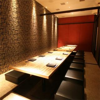设有团体专用包间♪最多可容纳40人◎宽敞的座位让您放松身心♪ *图片为联营店 *该店是联营店的附属店。