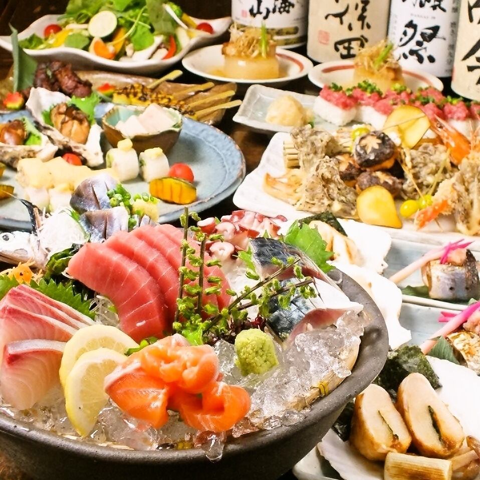 僅限工作日！ ！ 7道菜配2小時無限量暢飲4,500日圓⇒3,500日圓（含稅）♪