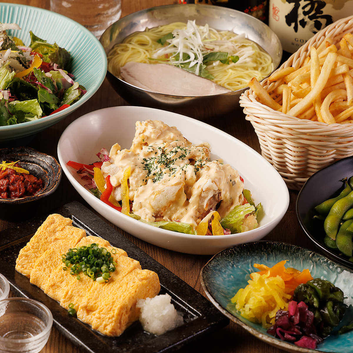 当店人気No.1☆『お手軽コース』全8品4000円＜3ｈ飲み放題付＞