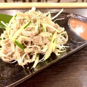肉刺しも美味い！センマイ刺し