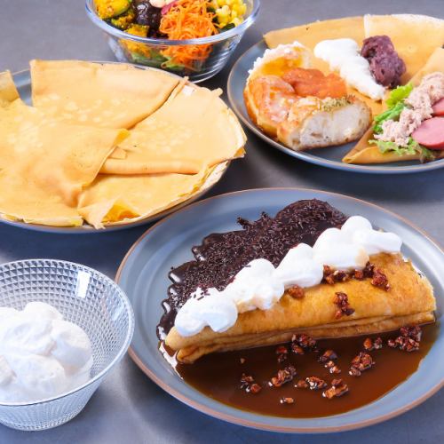 クリームと相性抜群のクレープ