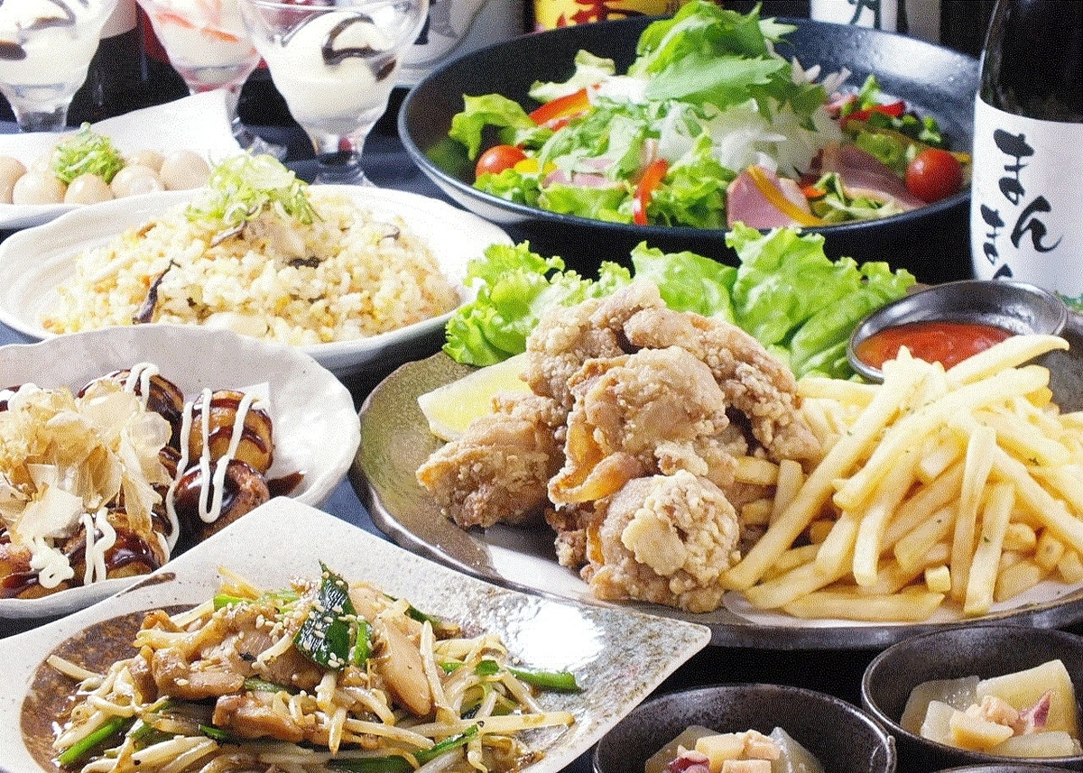 当日ok 2h飲み放題 選べる7品 3500円 居酒屋 げらげら