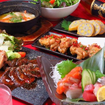 【飲み放題Aプラン付】5000円コース(鍋なし)◆馬刺し3種盛りや飛騨牛コロッケなど全10品！