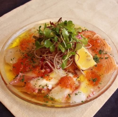 鮮魚のカルパッチョ3種盛り