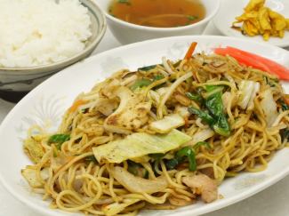 Yakisoba set meal