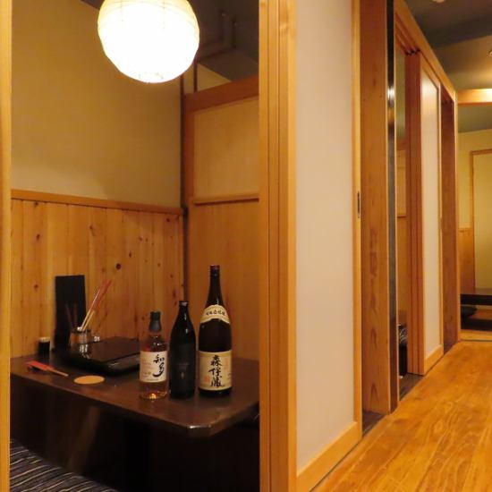 Equipped with a private room with a sunken kotatsu! Along with delicious seasonal ingredients such as black pork shabu