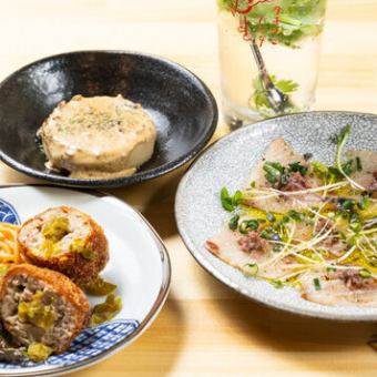 本格イタリアン【貸し切り宴会】全5品+2時間飲み放題付き 4000円(税込)